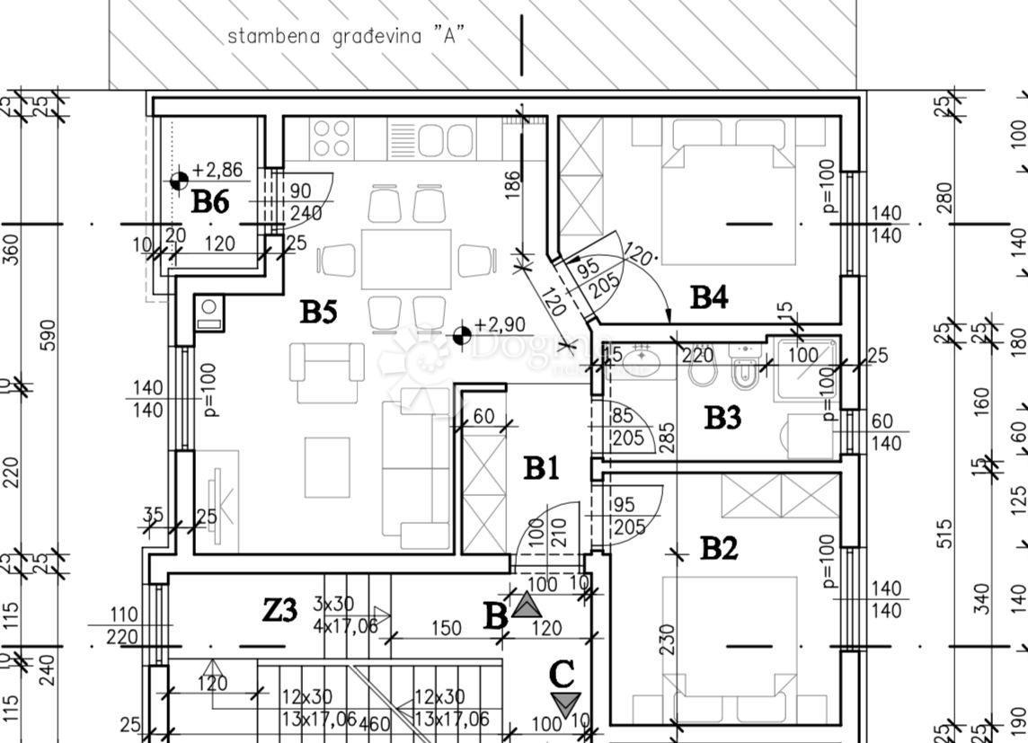 Allogio Kaštanjer, Pula, 54,96m2