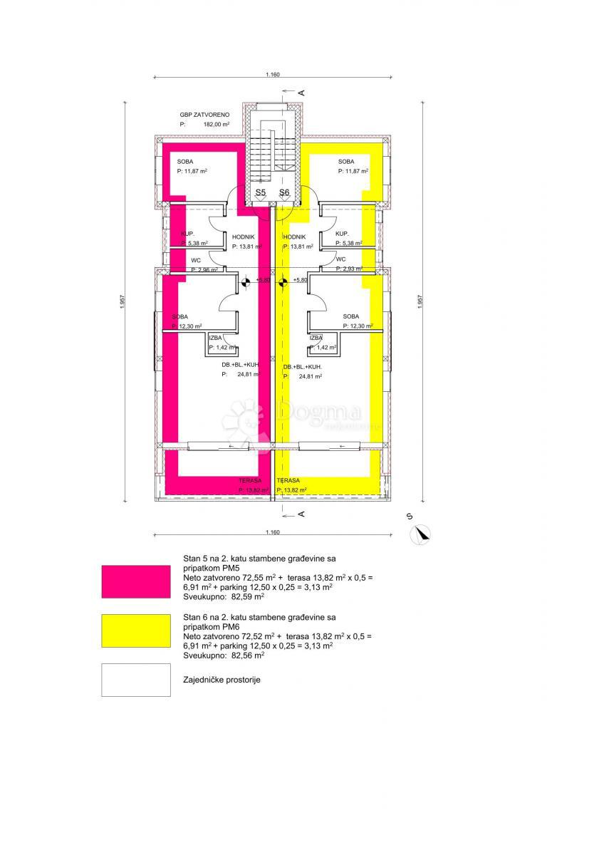 Allogio Povljana, 86,03m2
