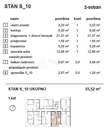 Allogio Banfica, Varaždin, 49,31m2