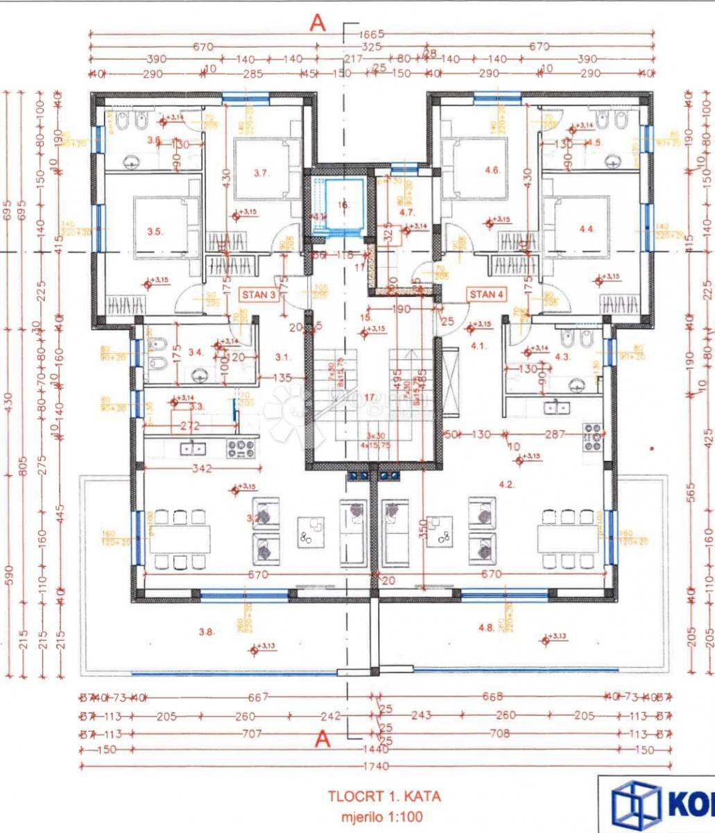 Allogio Peroj, Vodnjan, 96,75m2