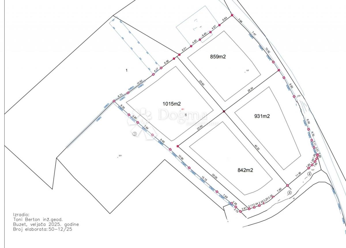 Terreno edificabile Buzet, 1.015m2
