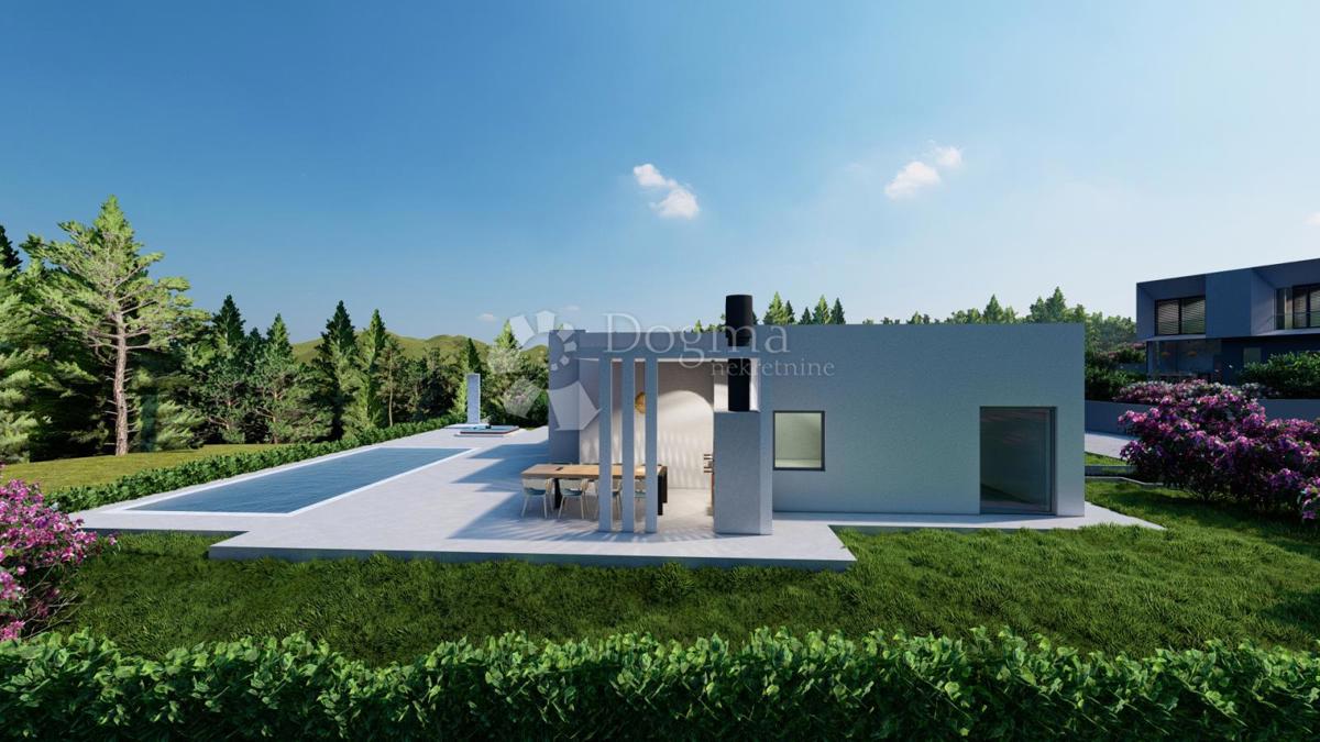 Moderna Villa a Piano Terra con Piscina e Vista Mare