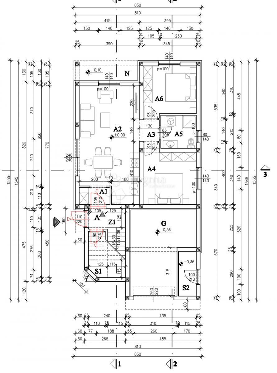 Allogio Medulin, 80m2