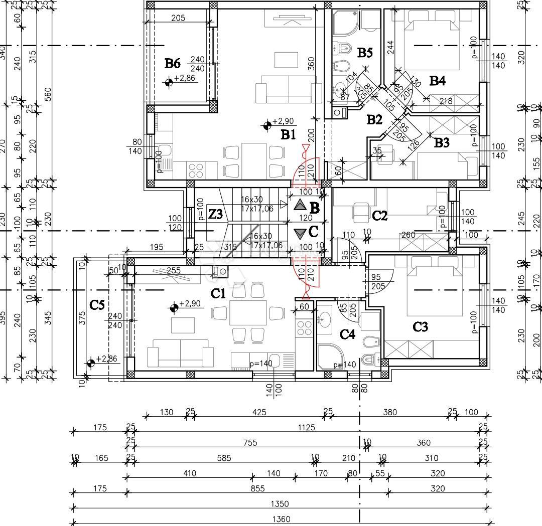 Allogio Valdebek, Pula, 54,98m2