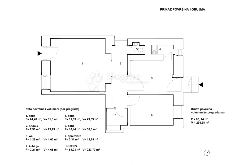 Locale commerciale Brajda, Rijeka, 57m2