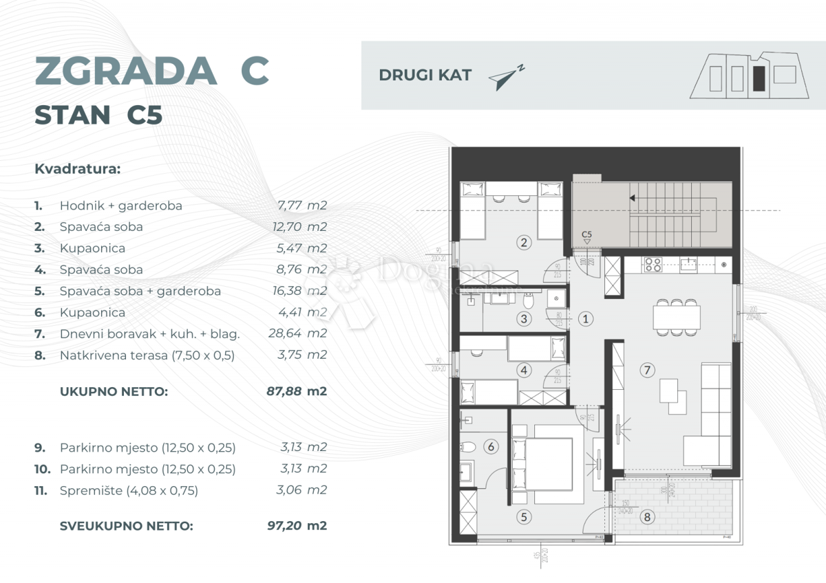 Allogio Fažana, 55,08m2