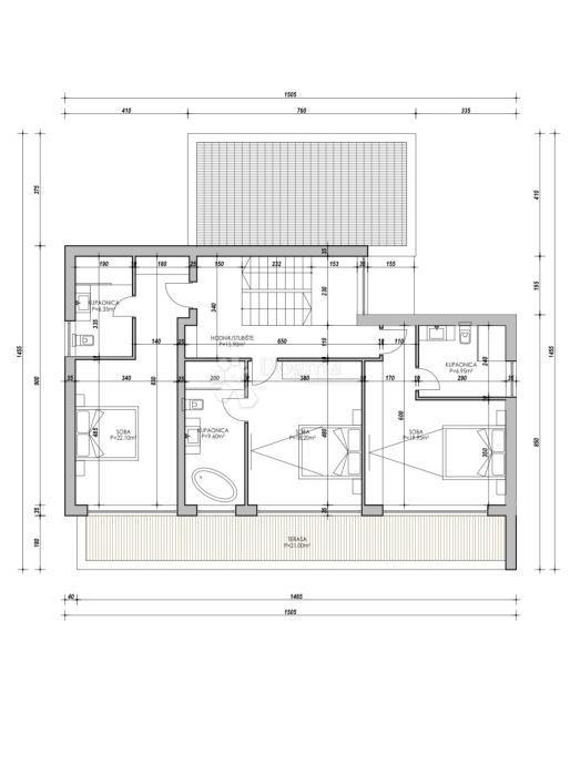 Terreno edificabile Maslenica, Jasenice, 688m2
