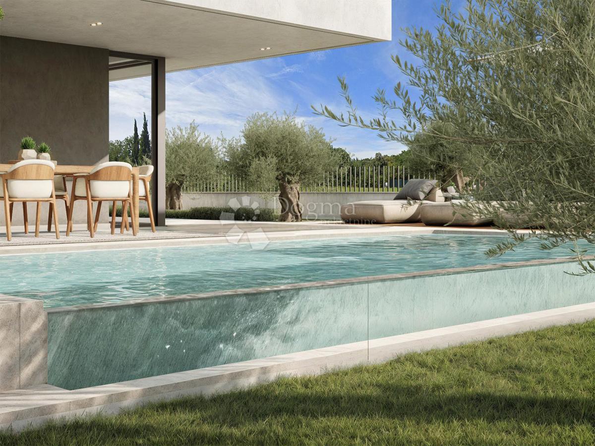 Appartamento con piscina e giardino vicino alla spiaggia – Rovigno, nuova costruzione