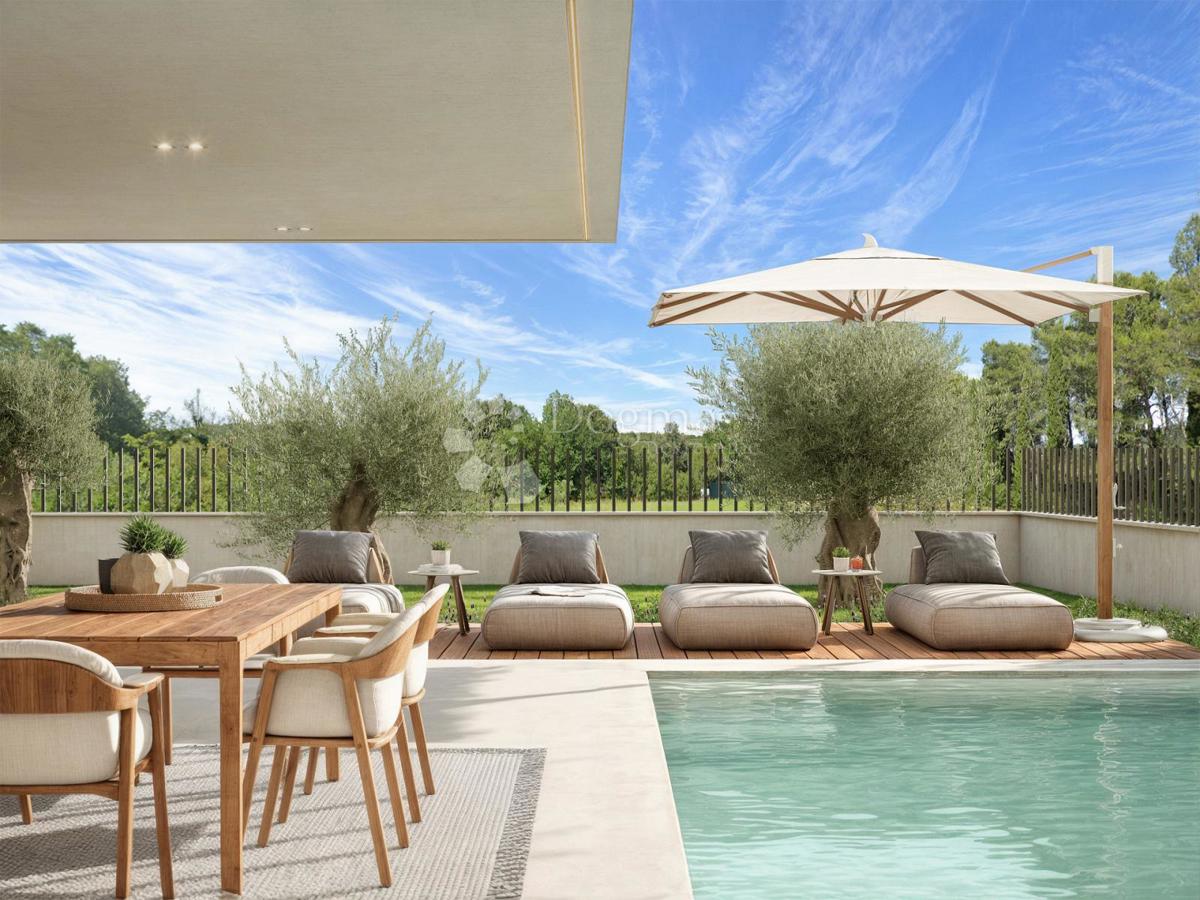 Appartamento con piscina e giardino vicino alla spiaggia – Rovigno, nuova costruzione