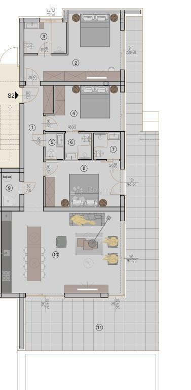 Appartamento con piscina e giardino vicino alla spiaggia – Rovigno, nuova costruzione