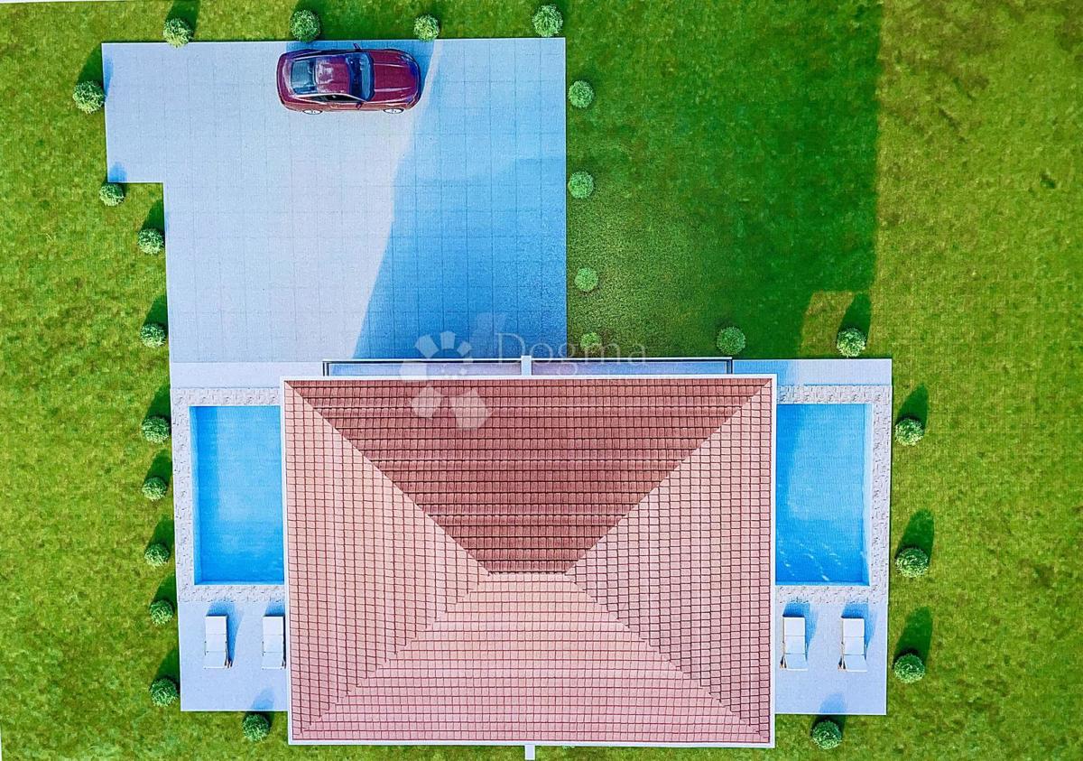 VILLA BIFAMILIARE MODERNA CON PISCINA – A 400 M DAL MARE