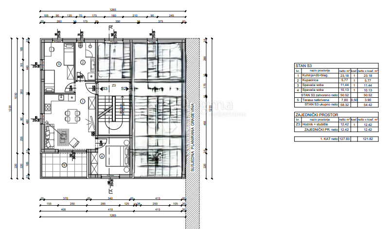 Allogio Veli vrh, Pula, 68,63m2