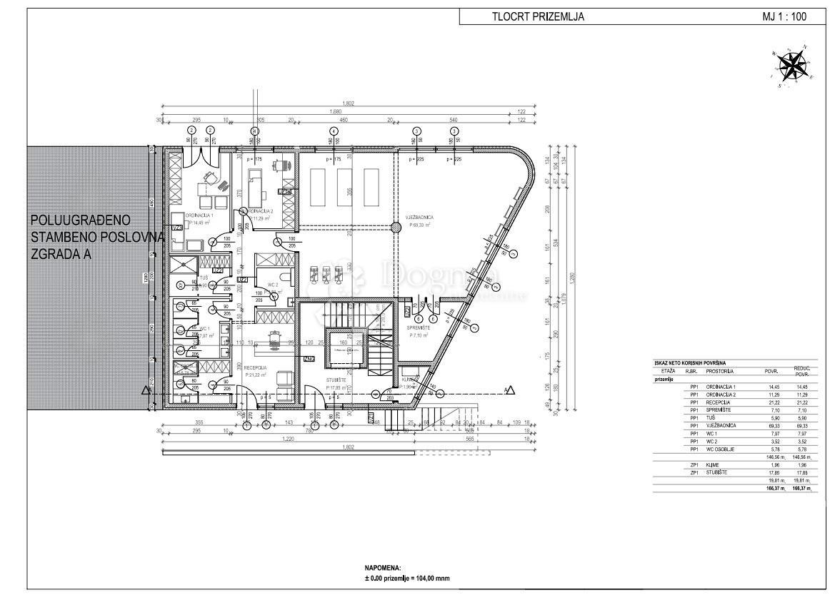 Locale commerciale Tar, Tar-Vabriga, 146,56m2