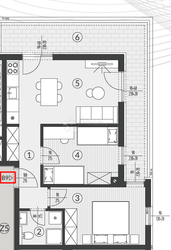 Allogio Šikići, Pula, 51,03m2