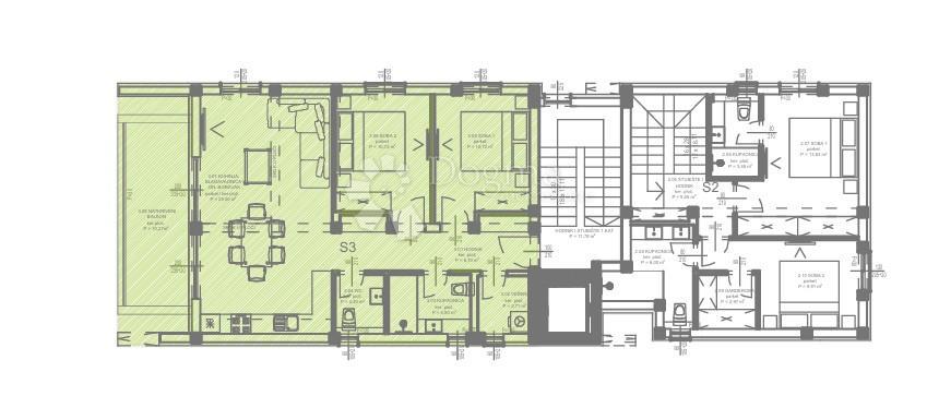 Allogio Kožino, Zadar - Okolica, 79.56m2