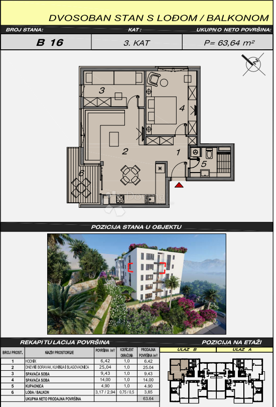 Allogio Makarska, 52,70m2