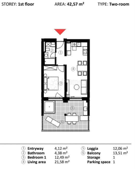 Allogio Umag, 66,90m2