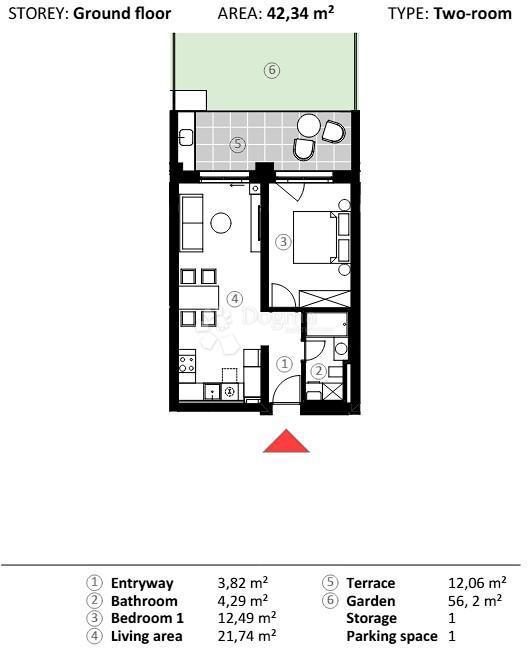 Allogio Umag, 66,90m2