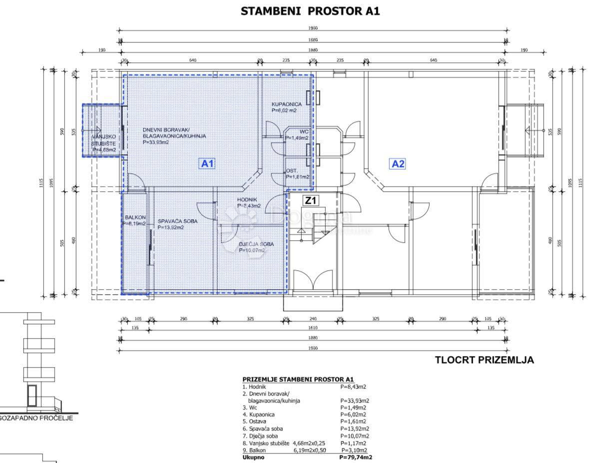 Allogio Privlaka, 92,56m2