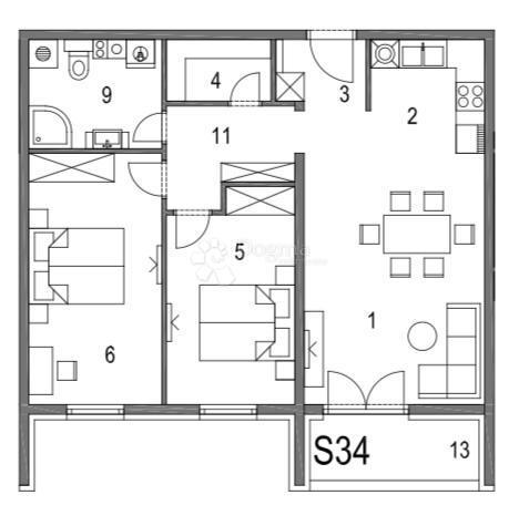 Allogio Klinča Sela, 74,03m2