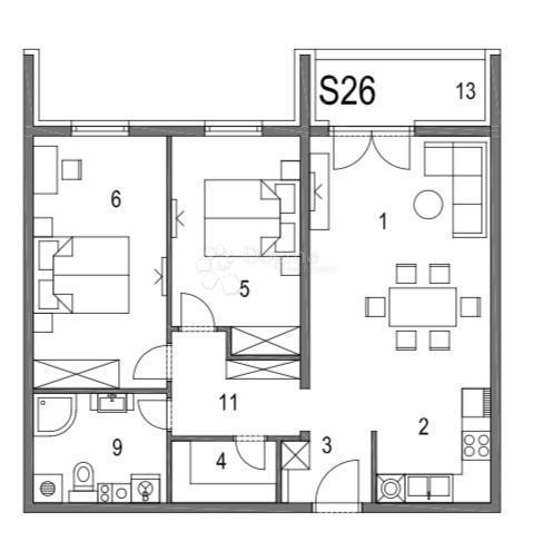 Allogio Klinča Sela, 74,03m2