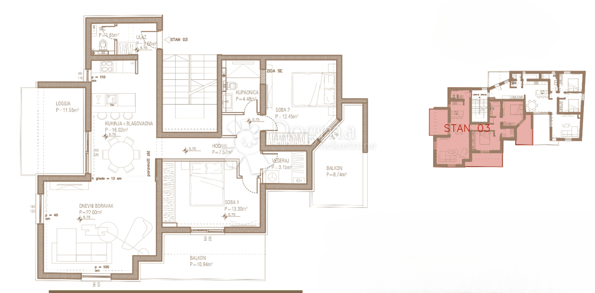 S3 – Appartamento luminoso e moderno con due camere da letto vicino al mare