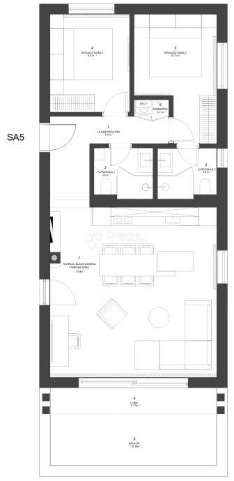 Allogio Zaton, Nin, 122,47m2