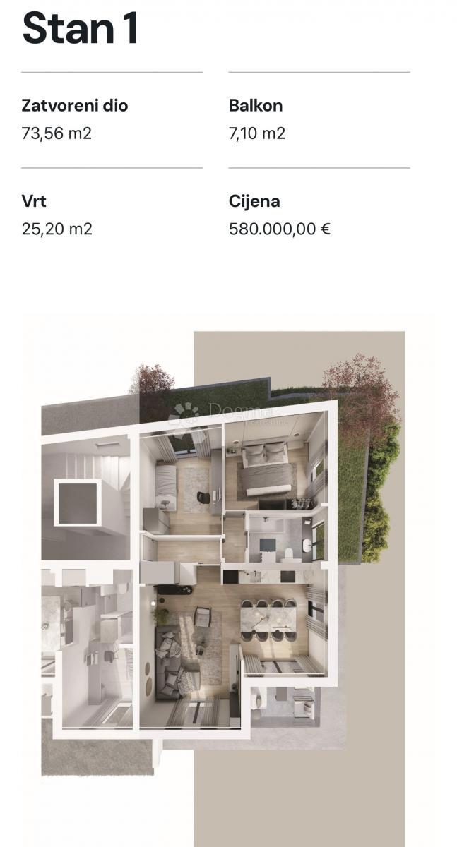 Allogio Srebrnjak, Maksimir, 91,45m2