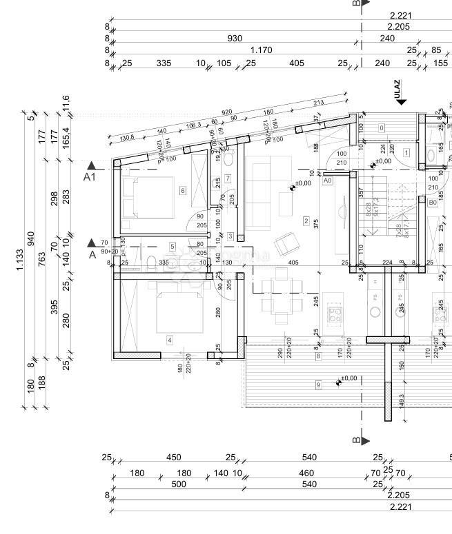 Allogio Drage, Pakoštane, 77m2