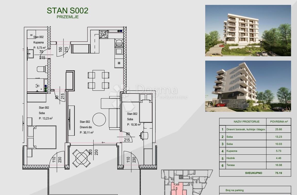 Allogio Zamet, Rijeka, 64,11m2