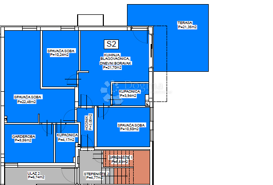 IN VENDITA – UNICO APPARTAMENTO TRILOCALE A VODICE, A SOLI 50 m DAL MARE