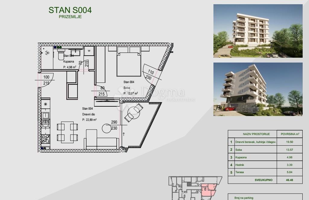 Allogio Zamet, Rijeka, 64,11m2