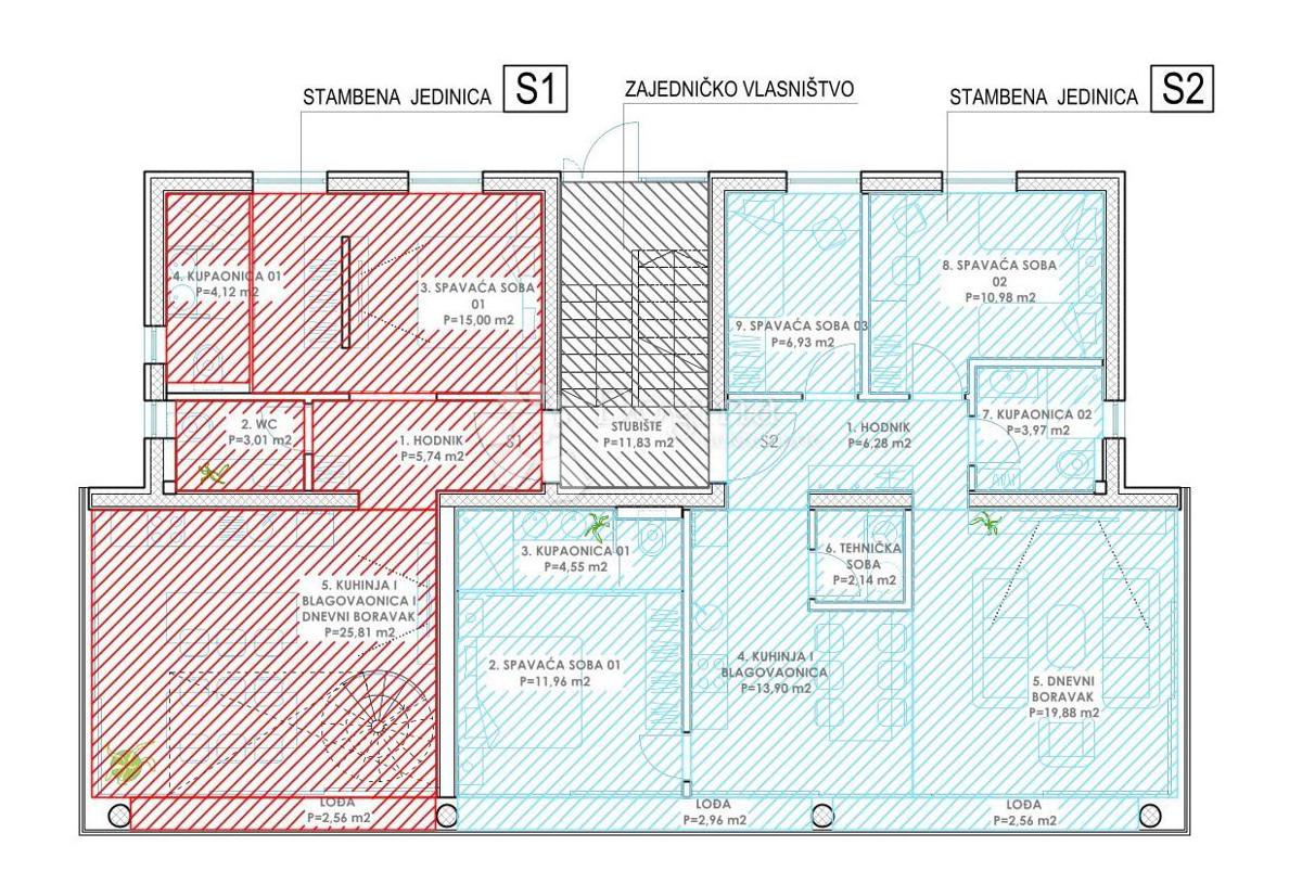 Allogio Diklo, Zadar, 134,10m2