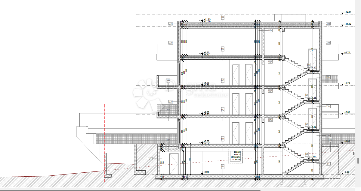 NUOVA COSTRUZIONE – APPARTAMENTO MODERNO AL 2° PIANO CON BALCONE E VISTA MARE, A MENO DI 150 m DALLA SPIAGGIA – OKRUG GORNJI