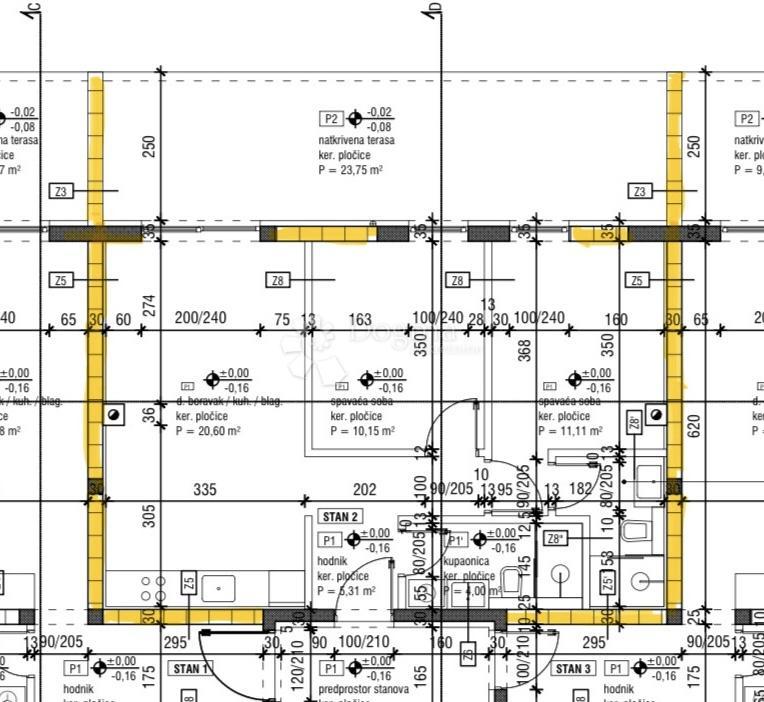 Allogio Grbe, Nin, Goranska, 78,65m2