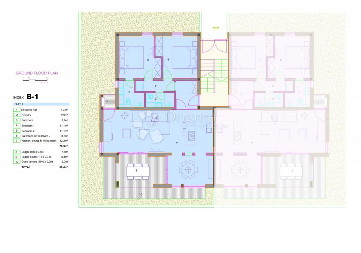 Allogio Orebić, 88,40m2