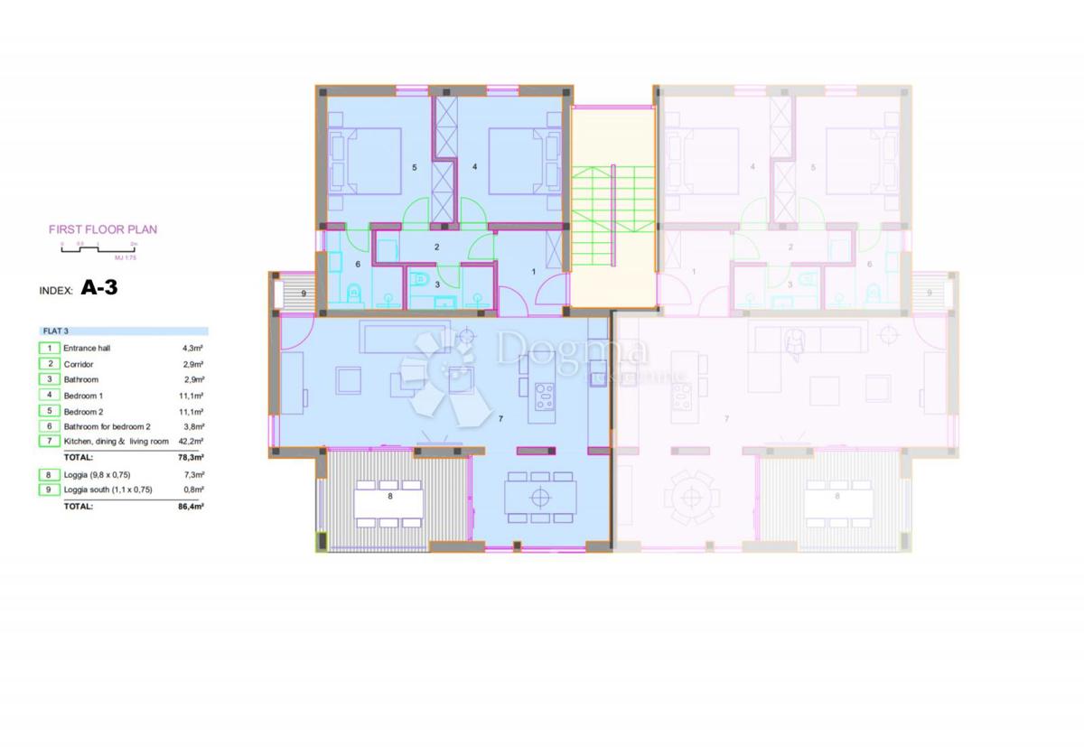 Allogio Orebić, 88,40m2
