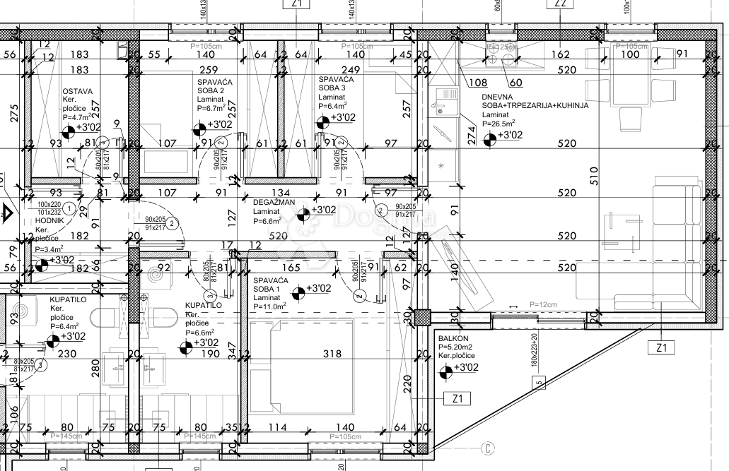 Allogio Drvenik, Gradac, 74,50m2