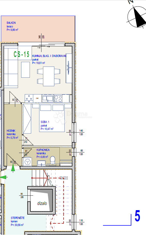 Allogio Seget Donji, Seget, 87,59m2