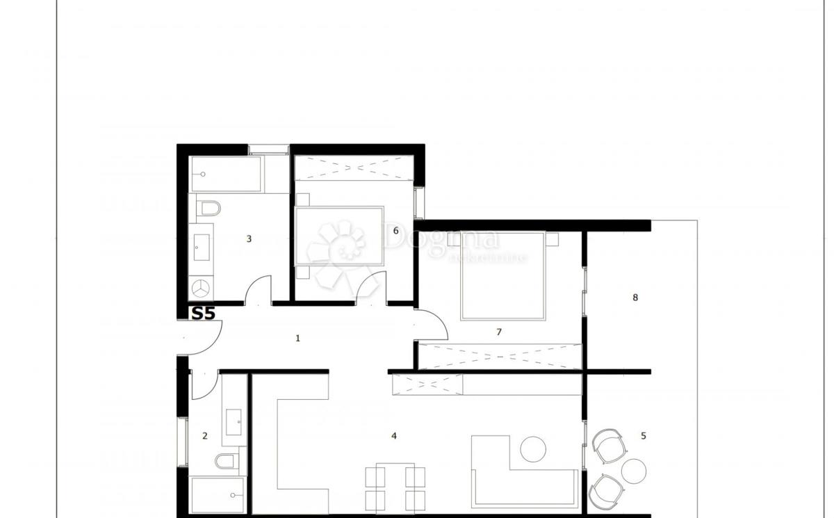 Appartamento Rukavac, Vis, 81,27m2