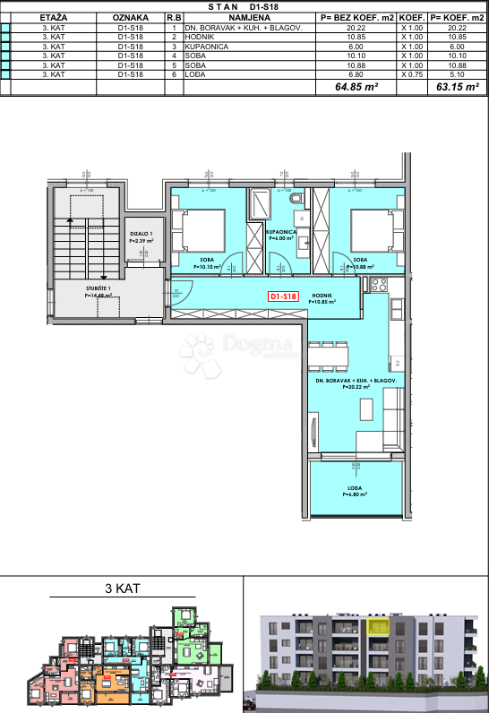 Allogio Omiš, 80,52m2