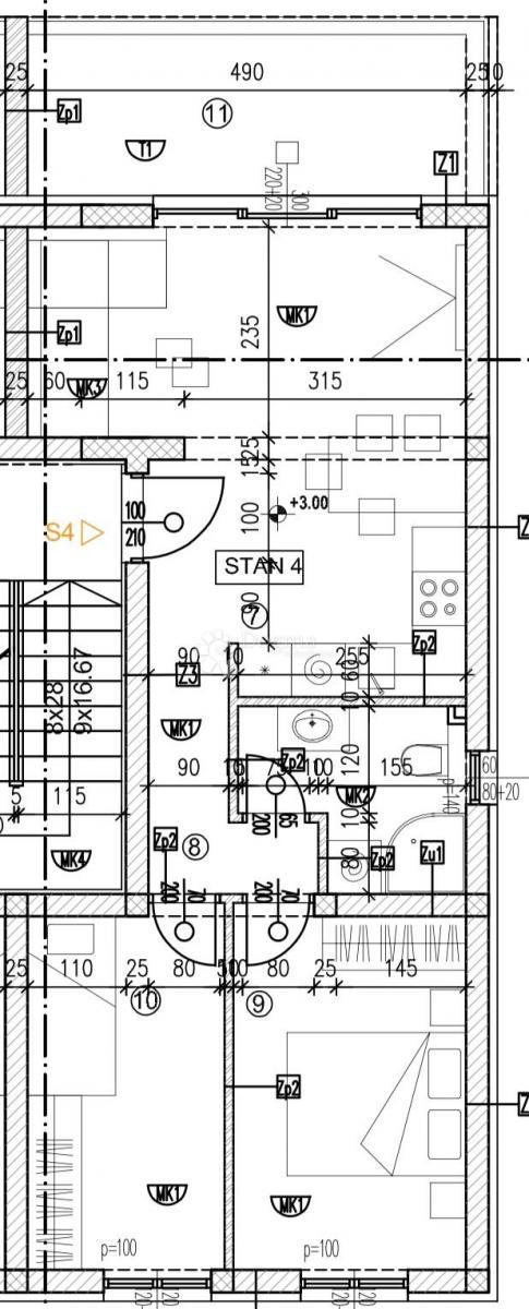 Allogio Okrug Gornji, Okrug, 61,02m2