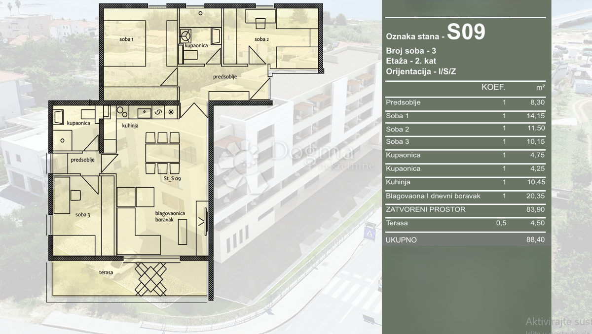 Allogio Travarica, Trogir, 88,40m2