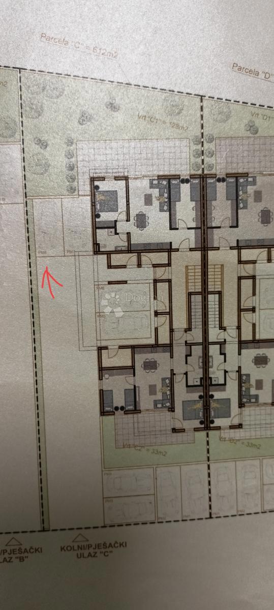 Appartamento con due camere da letto in un nuovo edificio a 1 km dal mare, superficie 54,47 m2