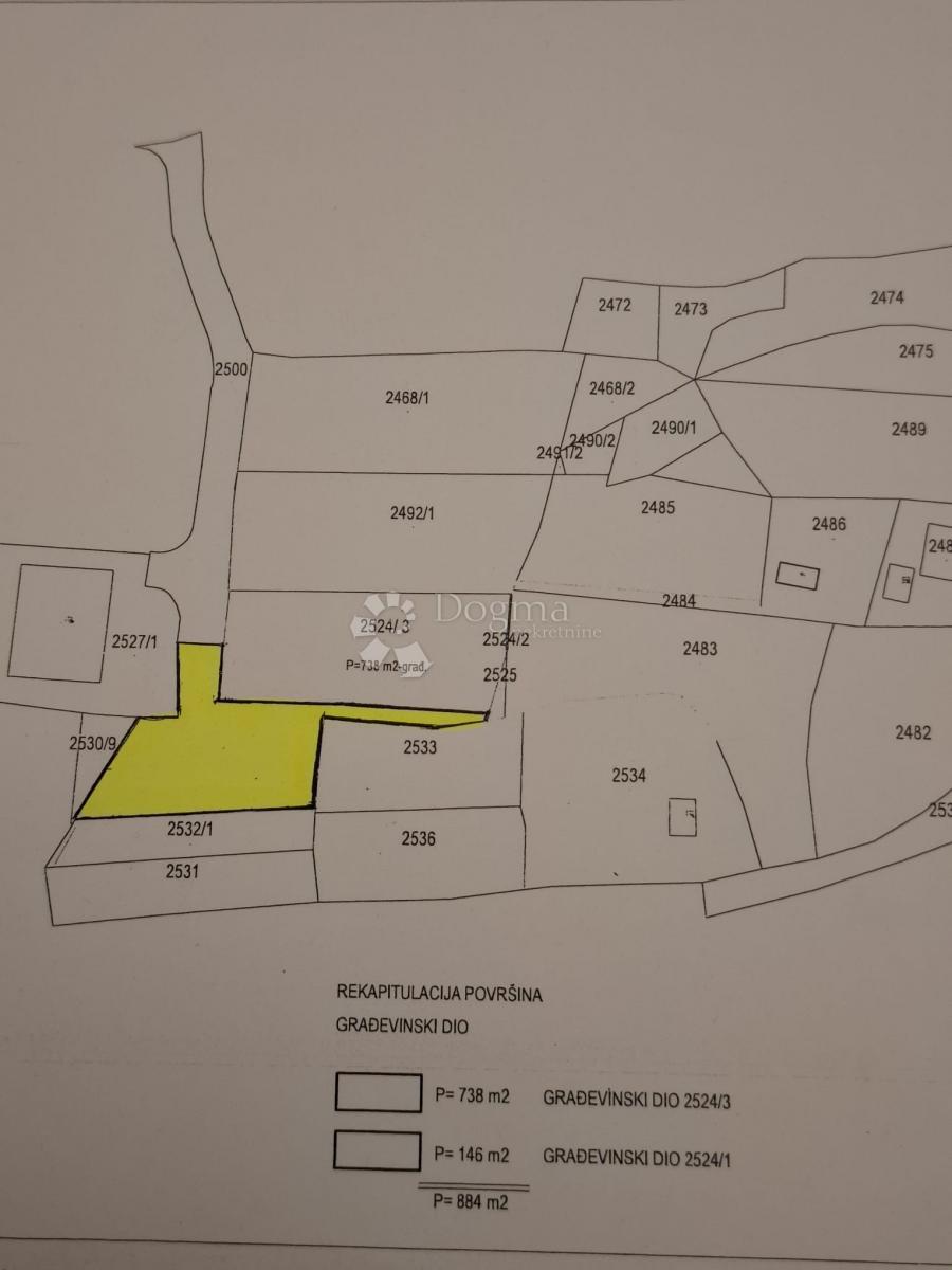 Terreno edificabile Gračani, Podsljeme, 2.012m2