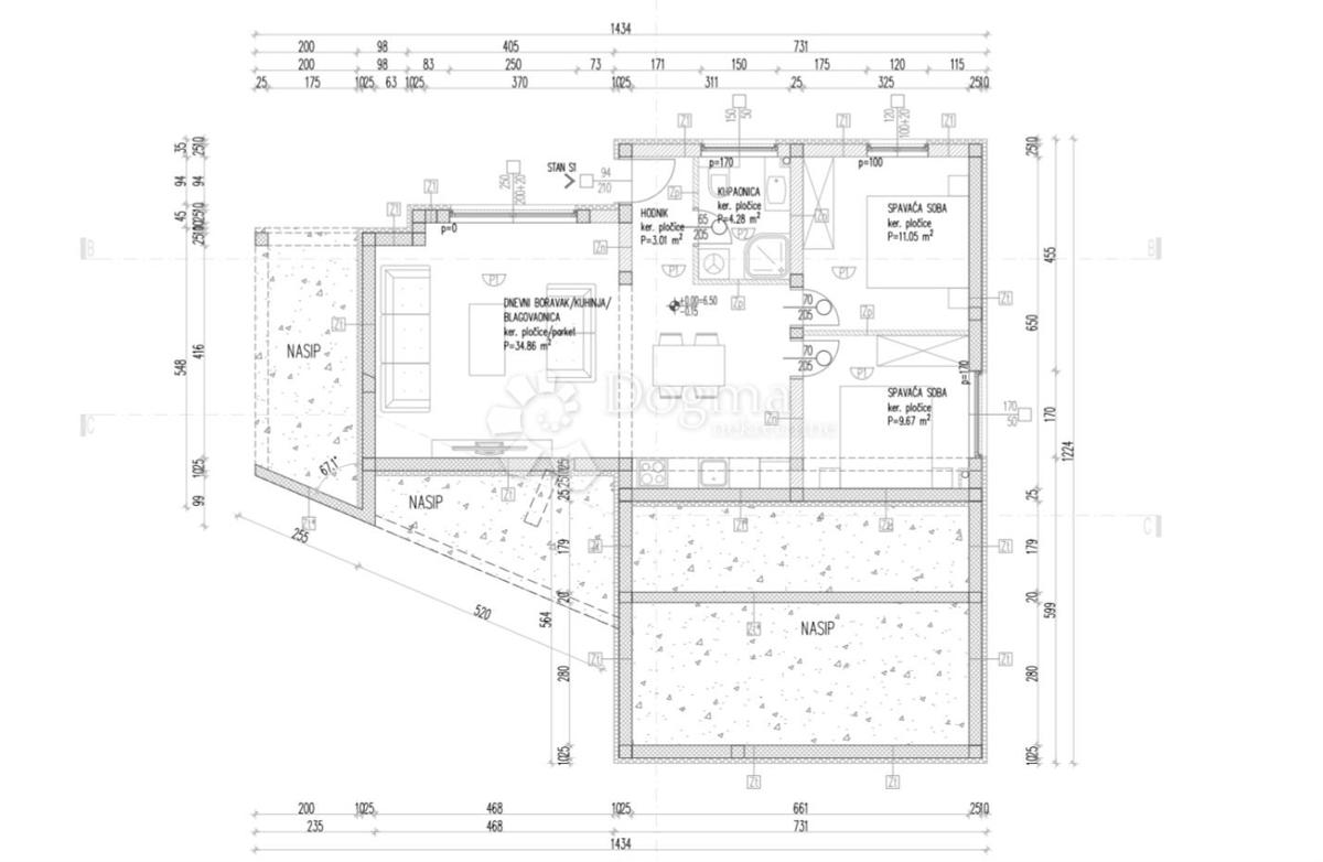 Allogio Mastrinka, Trogir - Okolica, 65m2