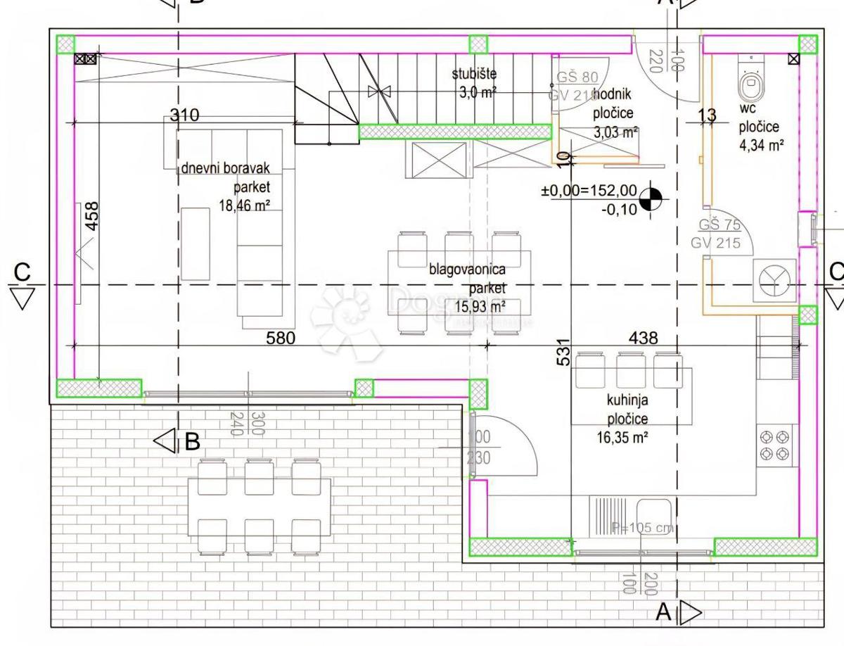 Casa Poljica, Marina, 110m2