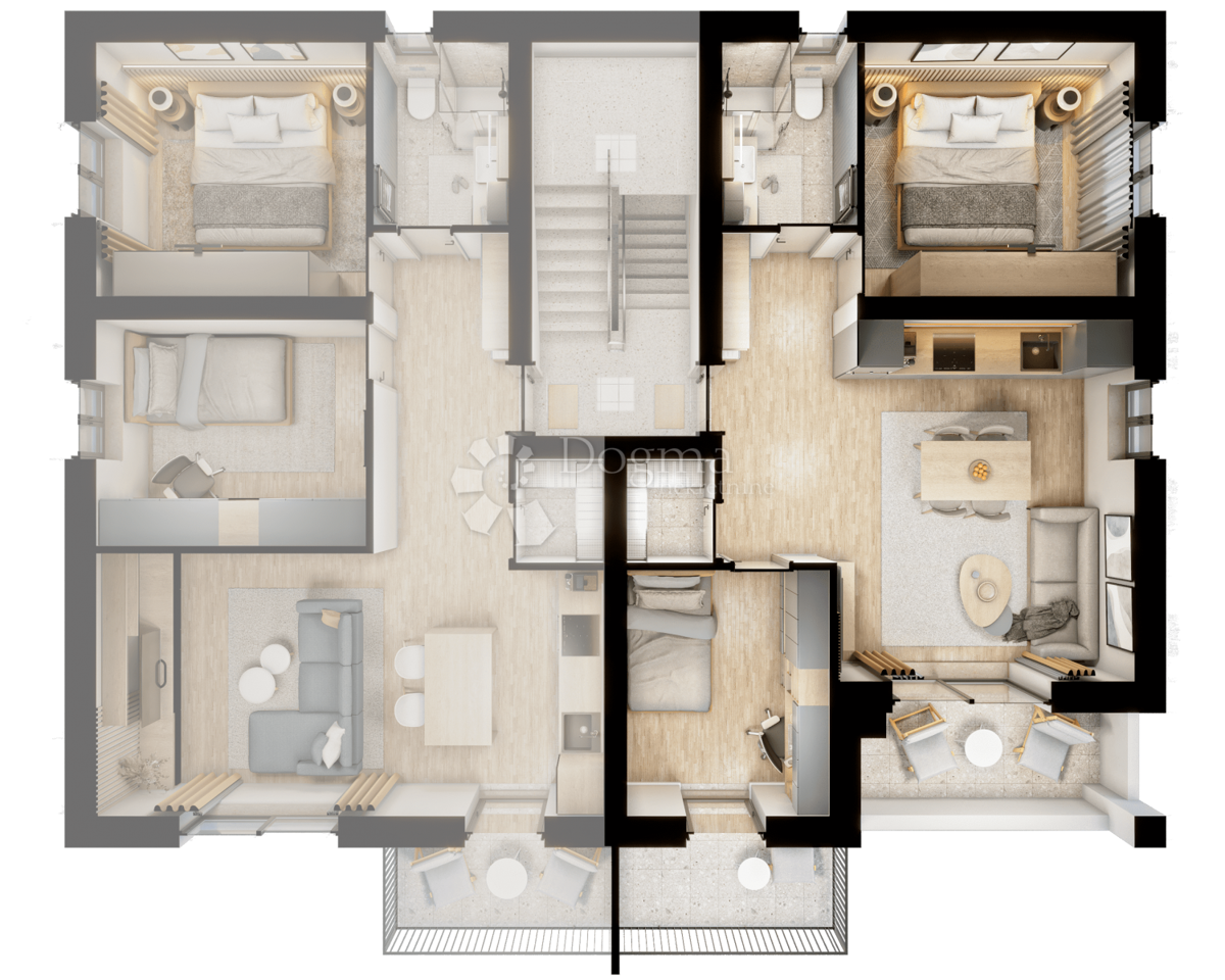 Allogio Marčelji, Viškovo, 59m2