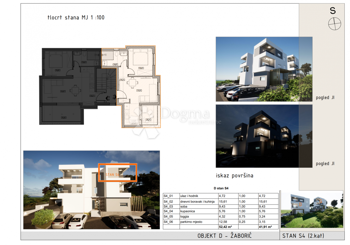Allogio Žaborić, Šibenik - Okolica, 49,05m2