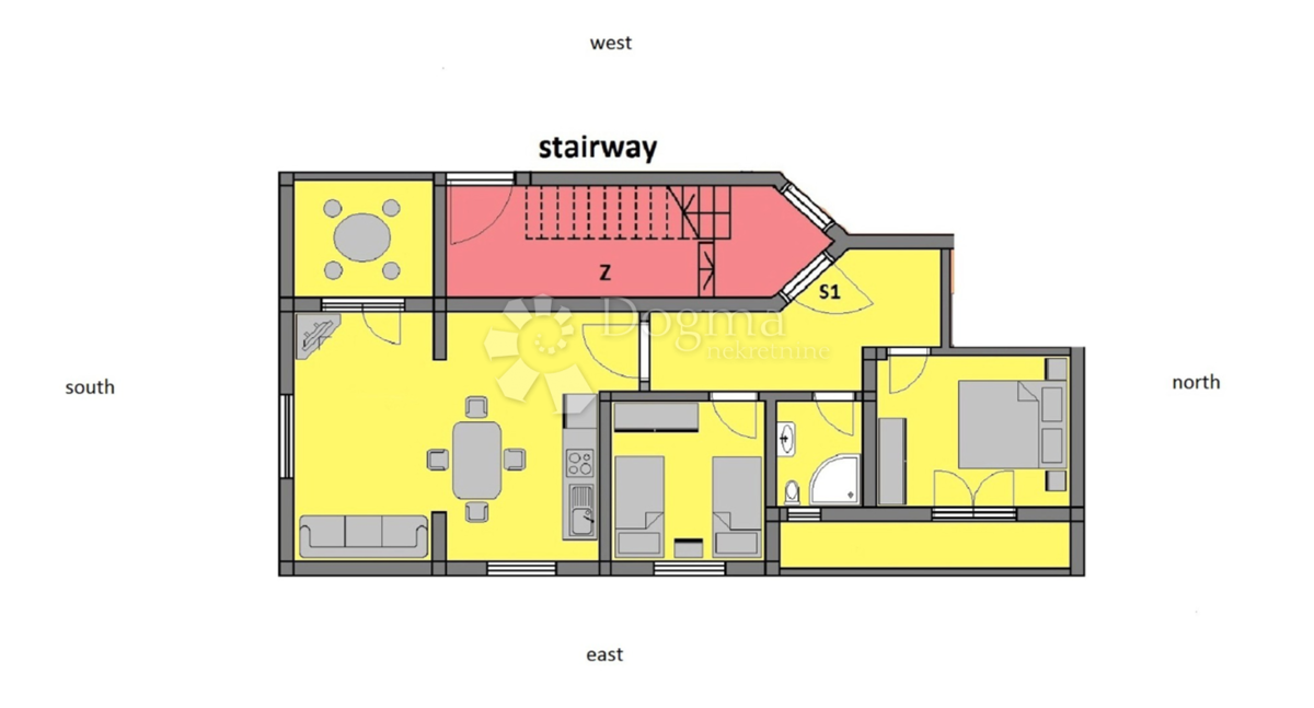 Allogio Okrug Gornji, Okrug, 72m2